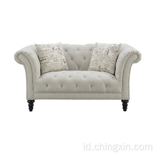 Sofa Kain Set 2 Seater Ruang Tamu Mebel Sofa